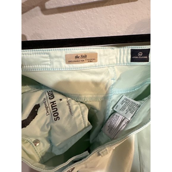 Adriano Goldschmied 26W The Stilt Cigarette Jeans Mint Green - Picture 8 of 14
